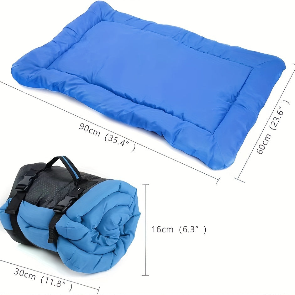 PETVENTURE - Materassino per Cani Pieghevole e Impermeabile per Escursioni e Viaggi 90x60cm