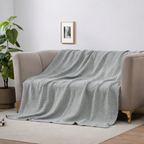 CLOUDSOFT - Coperta in Cotone Ultra-Morbido per Comfort Traspirante Quotidiano