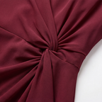 Velara – Vestito da donna con vita annodata arricciata