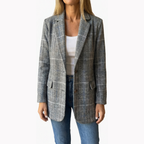 Ellara – Blazer a Revers a Quadri Relax