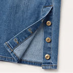 Revelle – Jeans a gamba larga con bottoni retro