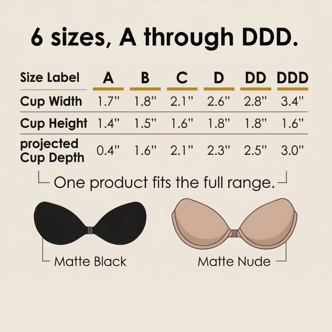 Liftara – Reggiseno Push Up Adesivo Invisibile