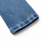 Maelyn – Giacca di jeans con bordi a volant e apertura frontale