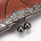 Bellora – Borsa a Mano Vintage con Chiusura a Bacio