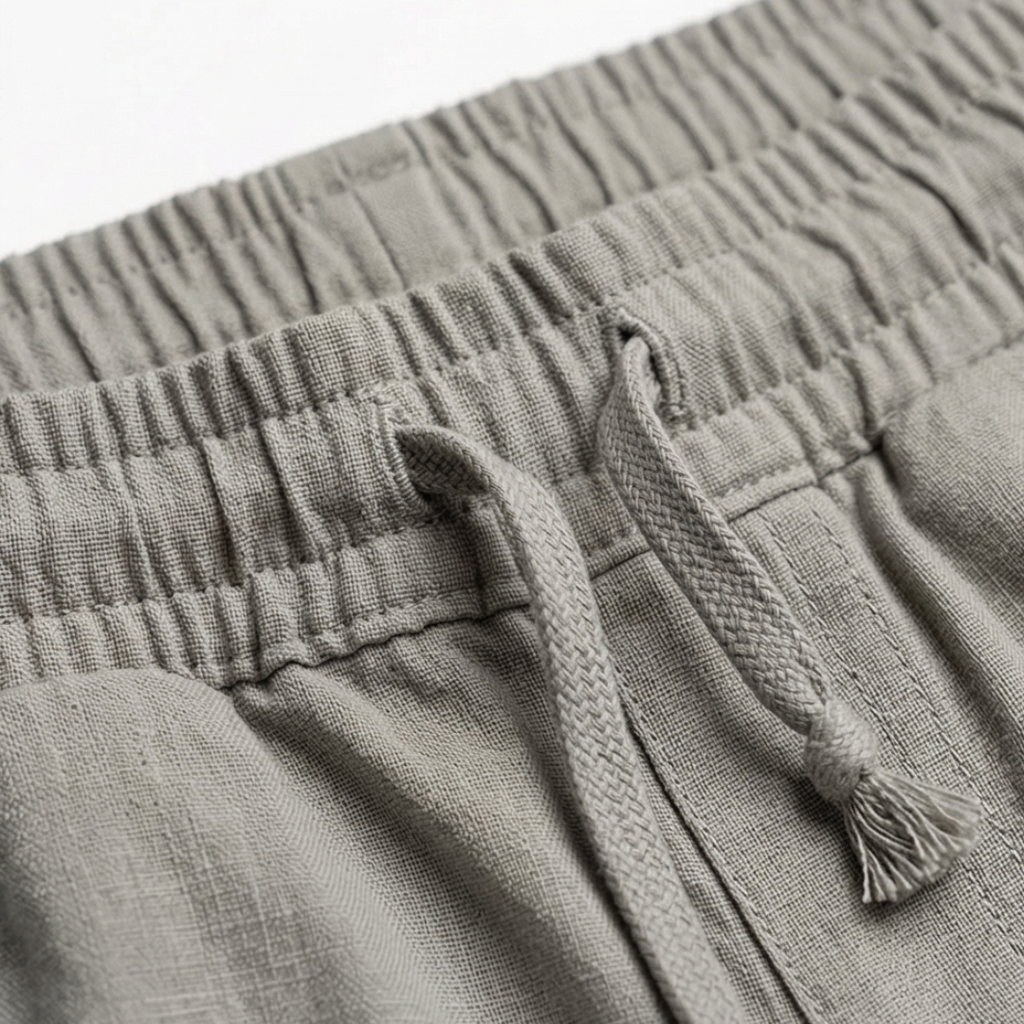 Brezia – Pantaloni Capri in Cotone e Lino Relaxed Fit per Donne