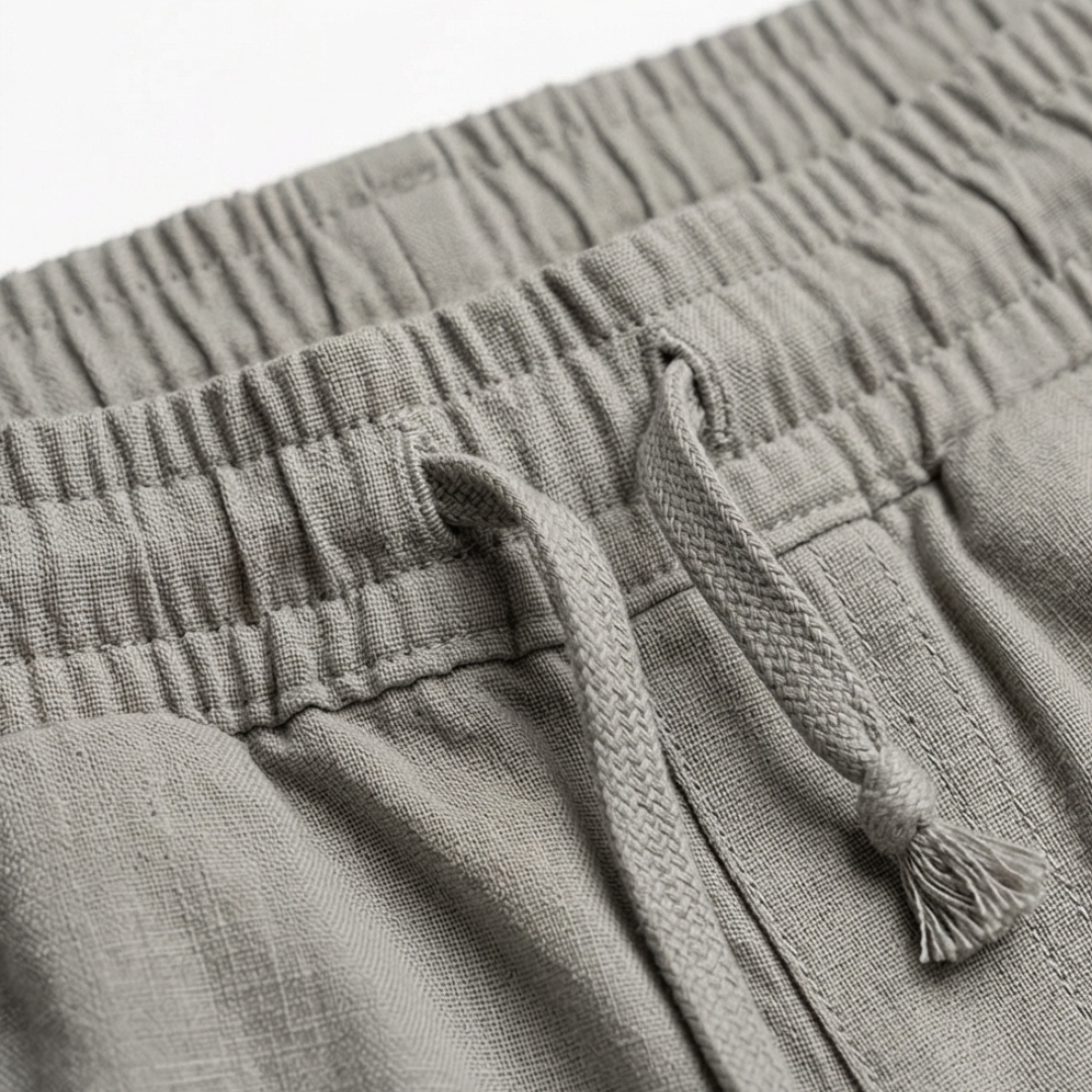 Brezia – Pantaloni Capri in Cotone e Lino Relaxed Fit per Donne