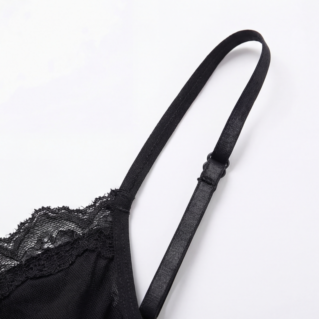 Veloure – Vestaglia da notte in pizzo a lunghezza pavimento