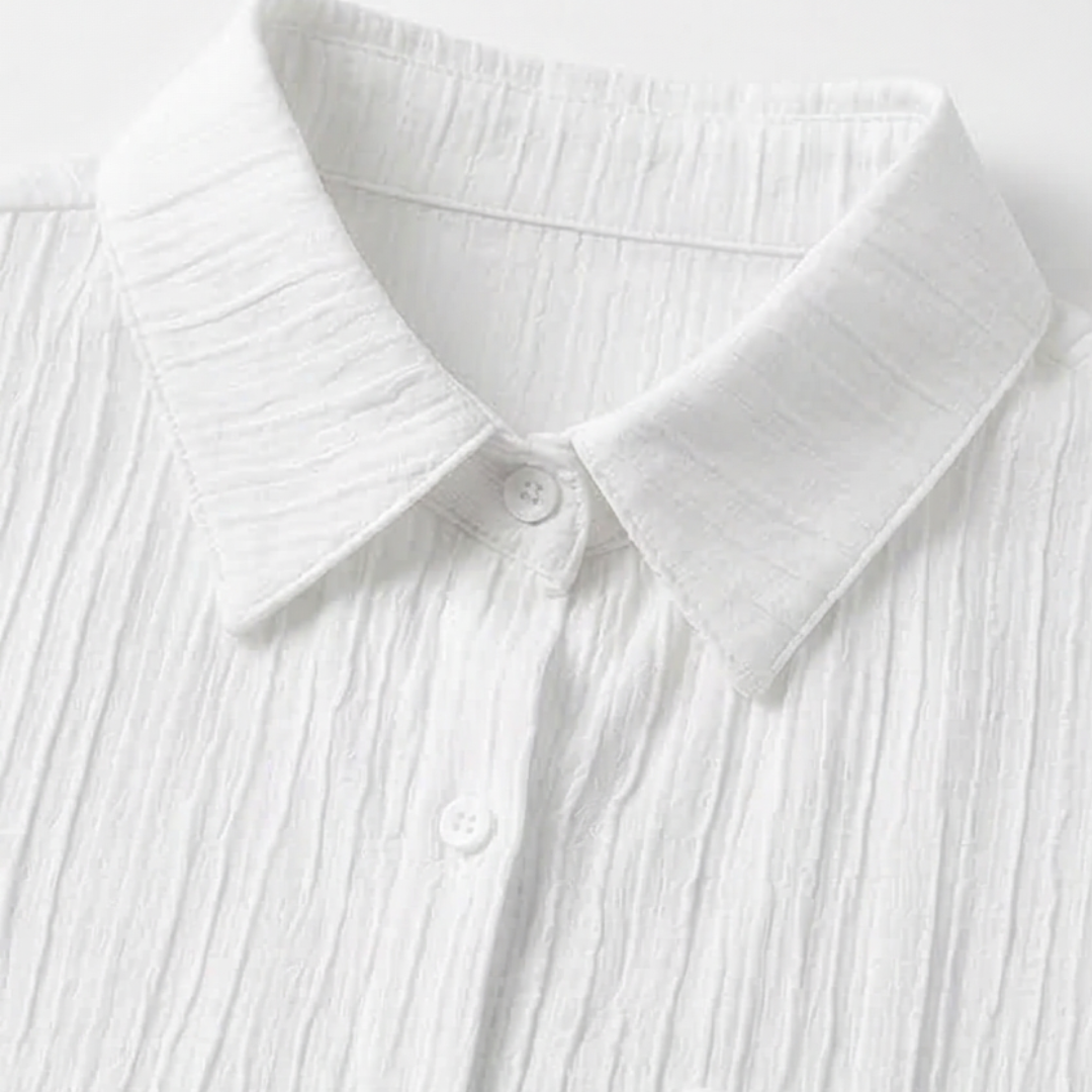 Vivara – Blusa in Tessuto Crepè con Bottoni per Donne
