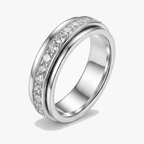 Anello Spinner in Zirconia Rotante Serenova