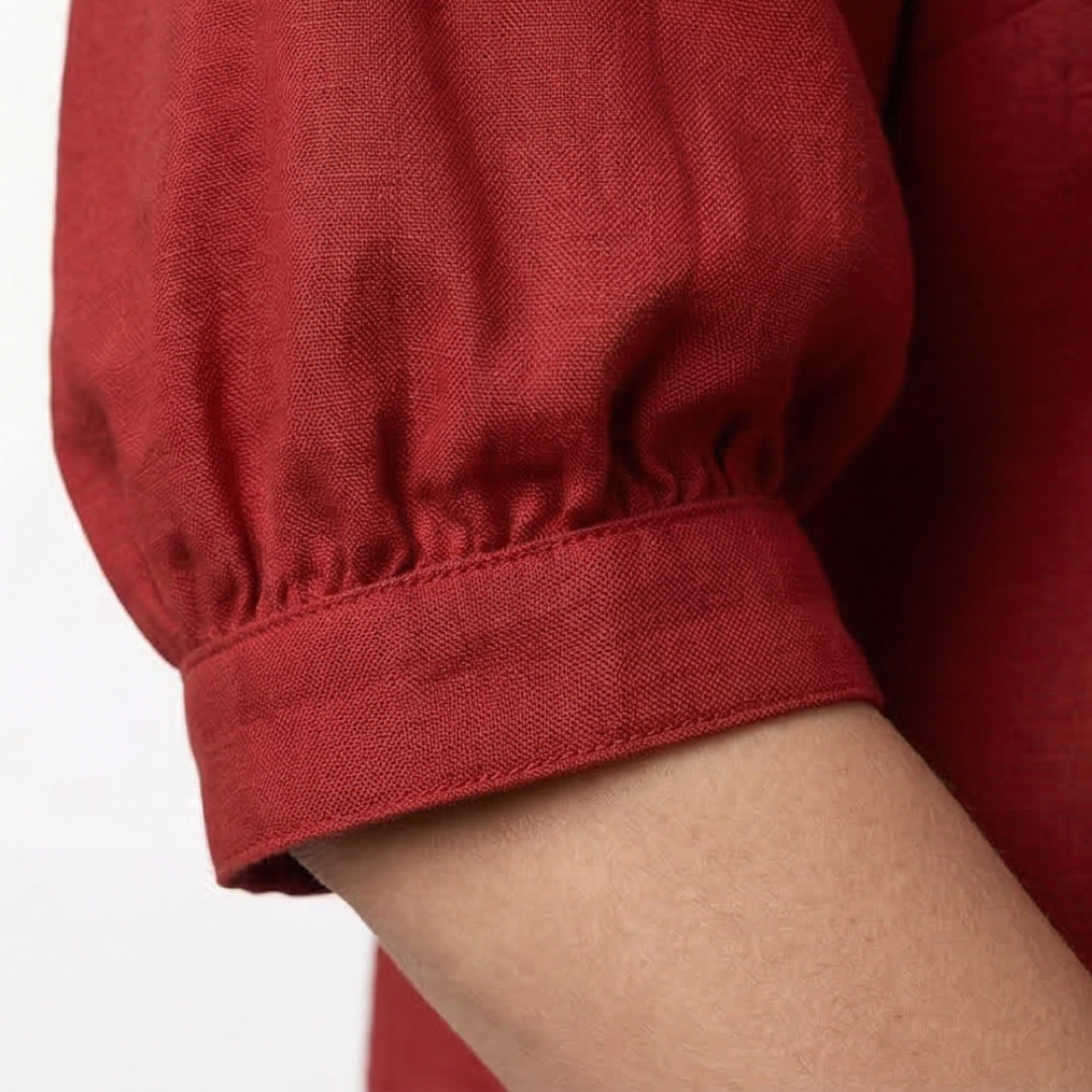 Collara – Blusa con Collo Peter Pan Retro e Bottoni