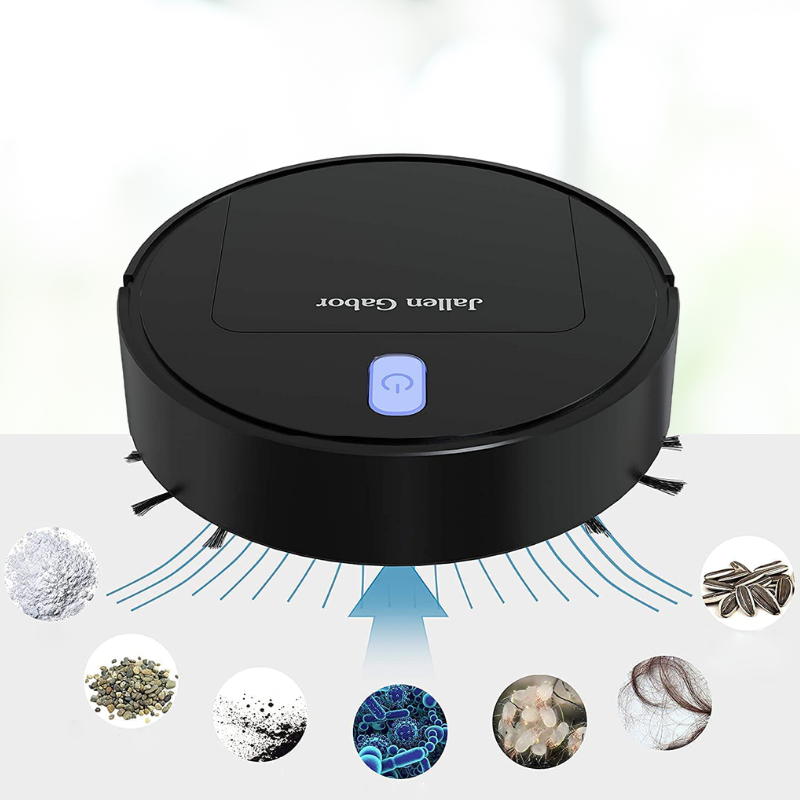 Cleanoro S6 Robot Aspirapolvere | Compatto & Intelligente | Per peli di animali, pavimenti duri & tappeti | 2h di autonomia