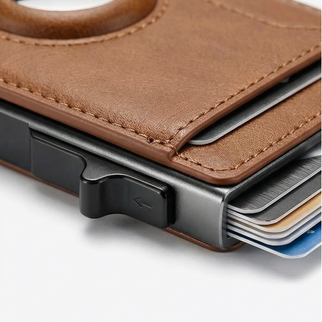 Vaultric - Portafoglio Slim Pop-Up con Tasca per AirTag