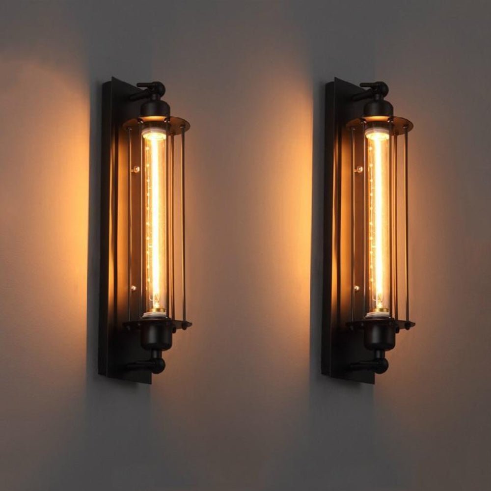 REGALIGHT - Applique LED vintage con calda luce ambientale e design metallico classico per un'illuminazione murale elegante e accogliente