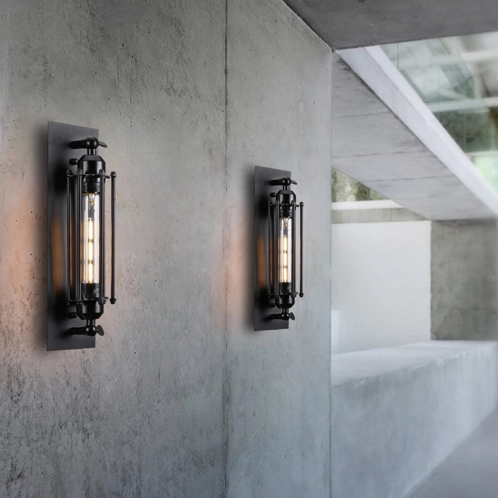 REGALIGHT - Applique LED vintage con calda luce ambientale e design metallico classico per un'illuminazione murale elegante e accogliente