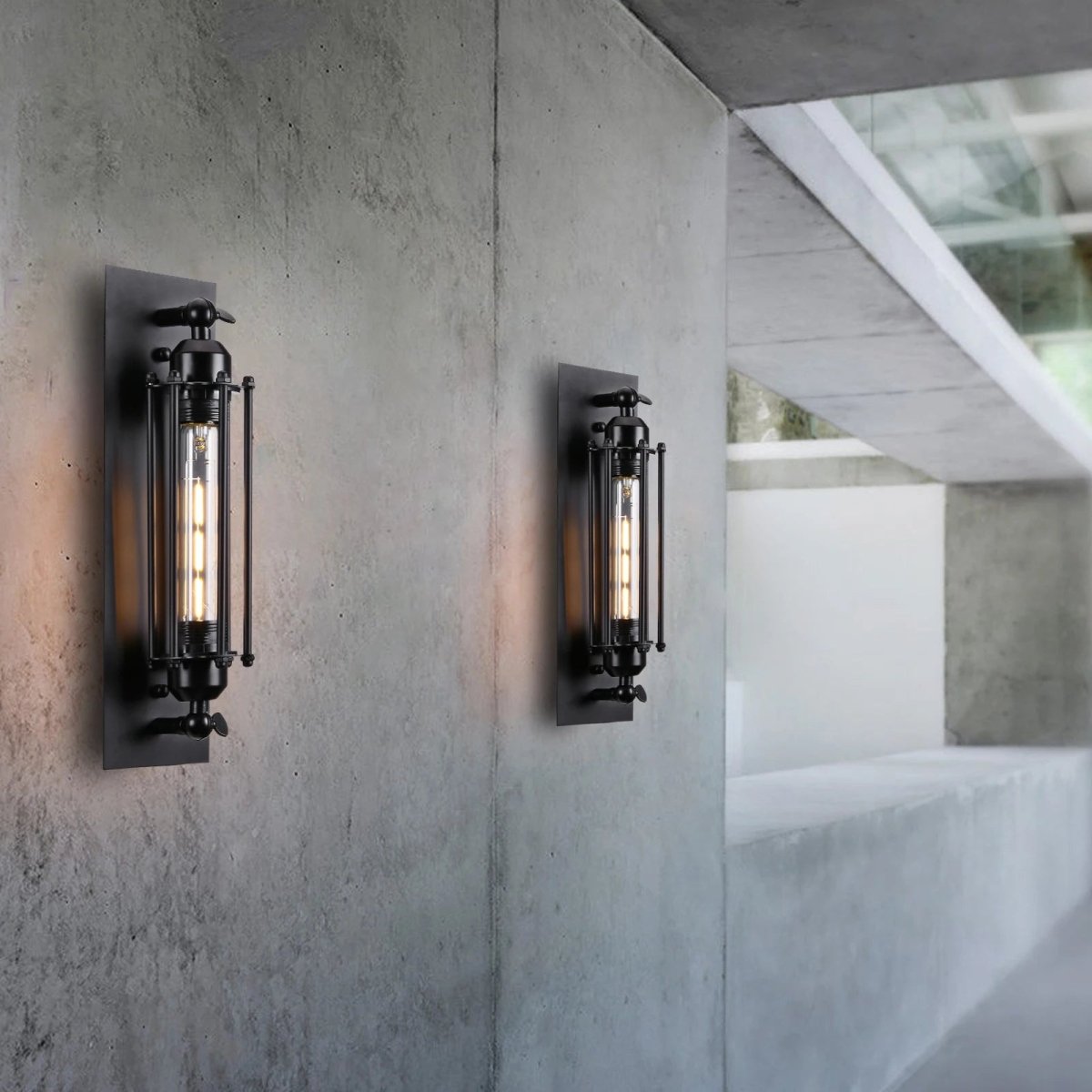 REGALIGHT - Applique LED vintage con calda luce ambientale e design metallico classico per un'illuminazione murale elegante e accogliente