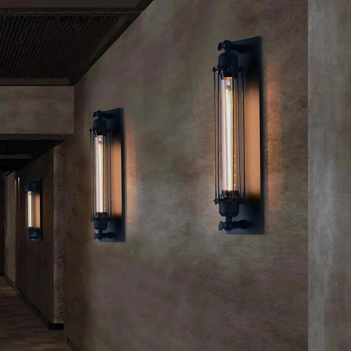 REGALIGHT - Applique LED vintage con calda luce ambientale e design metallico classico per un'illuminazione murale elegante e accogliente