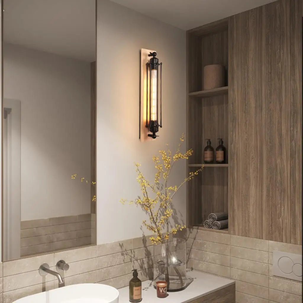 REGALIGHT - Applique LED vintage con calda luce ambientale e design metallico classico per un'illuminazione murale elegante e accogliente