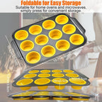Teglia per Muffin in Silicone con Struttura Metallica Robusta