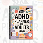 FOCUSVAULT – Pianificatore Esclusivo per Adulti con ADHD 2026, Diario Strutturato di Produttività Giornaliera e Settimanale