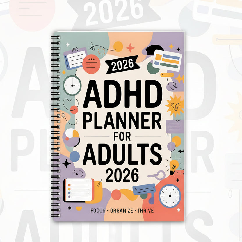 FOCUSVAULT – Pianificatore Esclusivo per Adulti con ADHD 2026, Diario Strutturato di Produttività Giornaliera e Settimanale