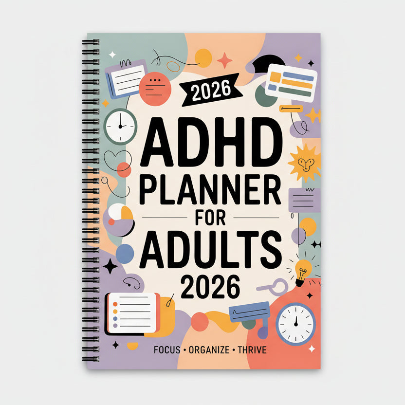 FOCUSVAULT – Pianificatore Esclusivo per Adulti con ADHD 2026, Diario Strutturato di Produttività Giornaliera e Settimanale