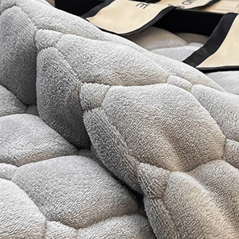 ComfiSquare - Morbido Copriletto in Stile Moderno con Texture Quadrata