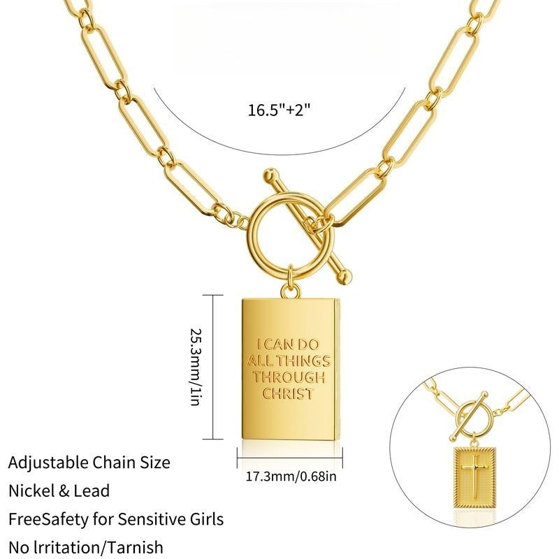 Collana in Catena a Clip Placcata in Oro 14K