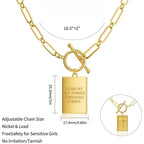 Collana in Catena a Clip Placcata in Oro 14K