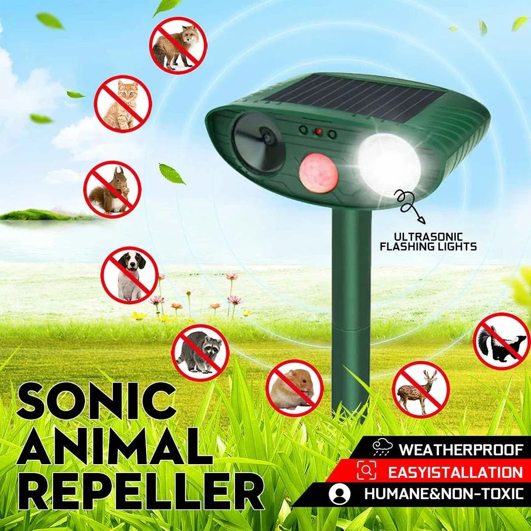 Repellente Ultrasonico per Chipmunk - Alimentato da Sole - Liberati dai Chipmunk in 48 Ore