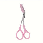 SHARPMATE - Forbici per sopracciglia in acciaio inossidabile con rifinitore a mini pettine