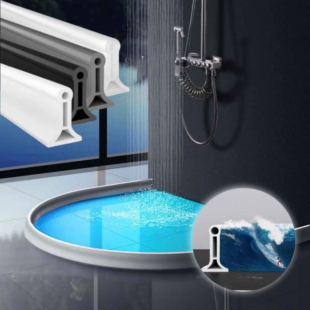 Barriera flessibile per ritenzione dell'acqua per doccia – Installazione facile