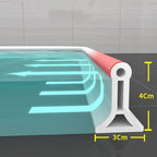 Barriera flessibile per ritenzione dell'acqua per doccia – Installazione facile