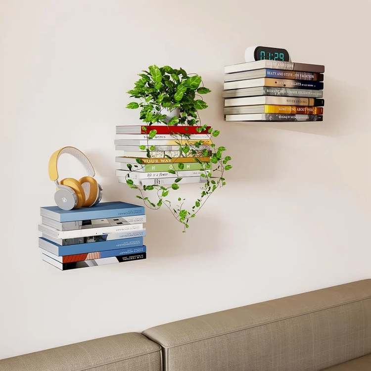 Mostra i tuoi libri come per magia con questa mensola invisibile
