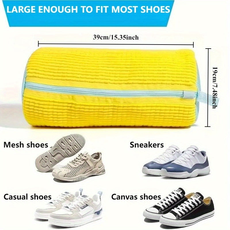 SOLESHIELD - Borsa per lavatrice di scarpe pesante con zip e rivestimento protettivo morbido