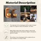 Zenvane – Campanello da Porta in Legno con Base Magnetica