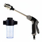 AQUABLAST - Pistola ad Acqua da Giardino ad Alta Pressione con Cannone per Schiuma e Spruzzatore a Lunga Maniglia