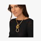 Serpina - Set di Collana e Bracciale a Forma di Serpente Flessibile