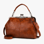 Bellora – Borsa a Mano Vintage con Chiusura a Bacio
