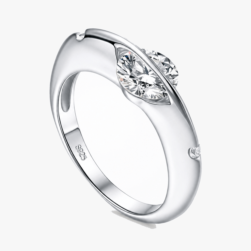 Starfable – Anello a stella rotante in argento sterling S925