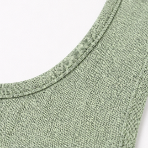 Breezella – Vestito estivo a strati, senza maniche, design simile a due pezzi