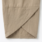 Brezia – Pantaloni Corti Asimmetrici in Mistura di Lino per Donna