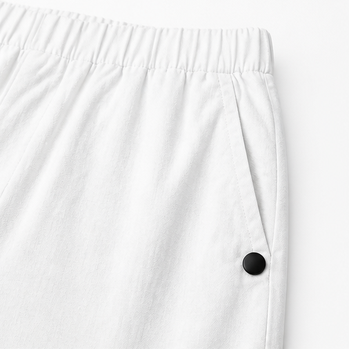 Brisana – Pantaloni Capri Leggeri in Stile Lino per Donne con Vita Elastica Morbida