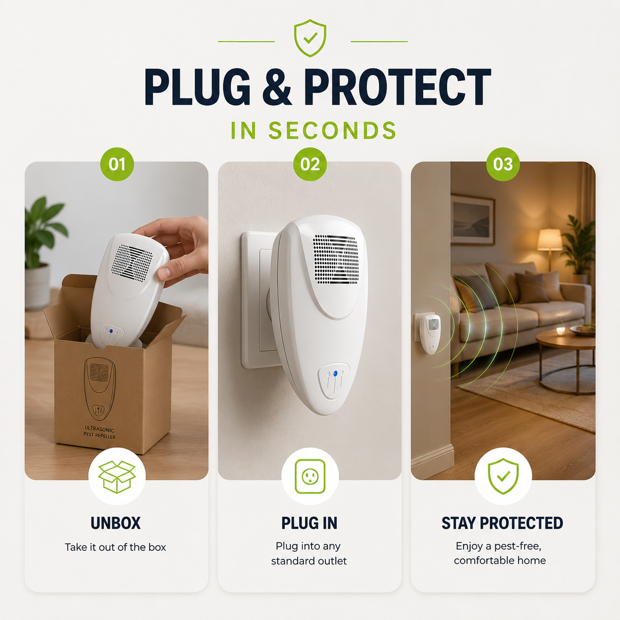 BUGBARRIER – Repellente Ultrasonico per Cimici da Letto per una Protezione Sicura della Casa