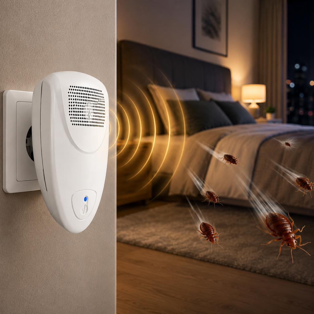 BUGBARRIER – Repellente Ultrasonico per Cimici da Letto per una Protezione Sicura della Casa