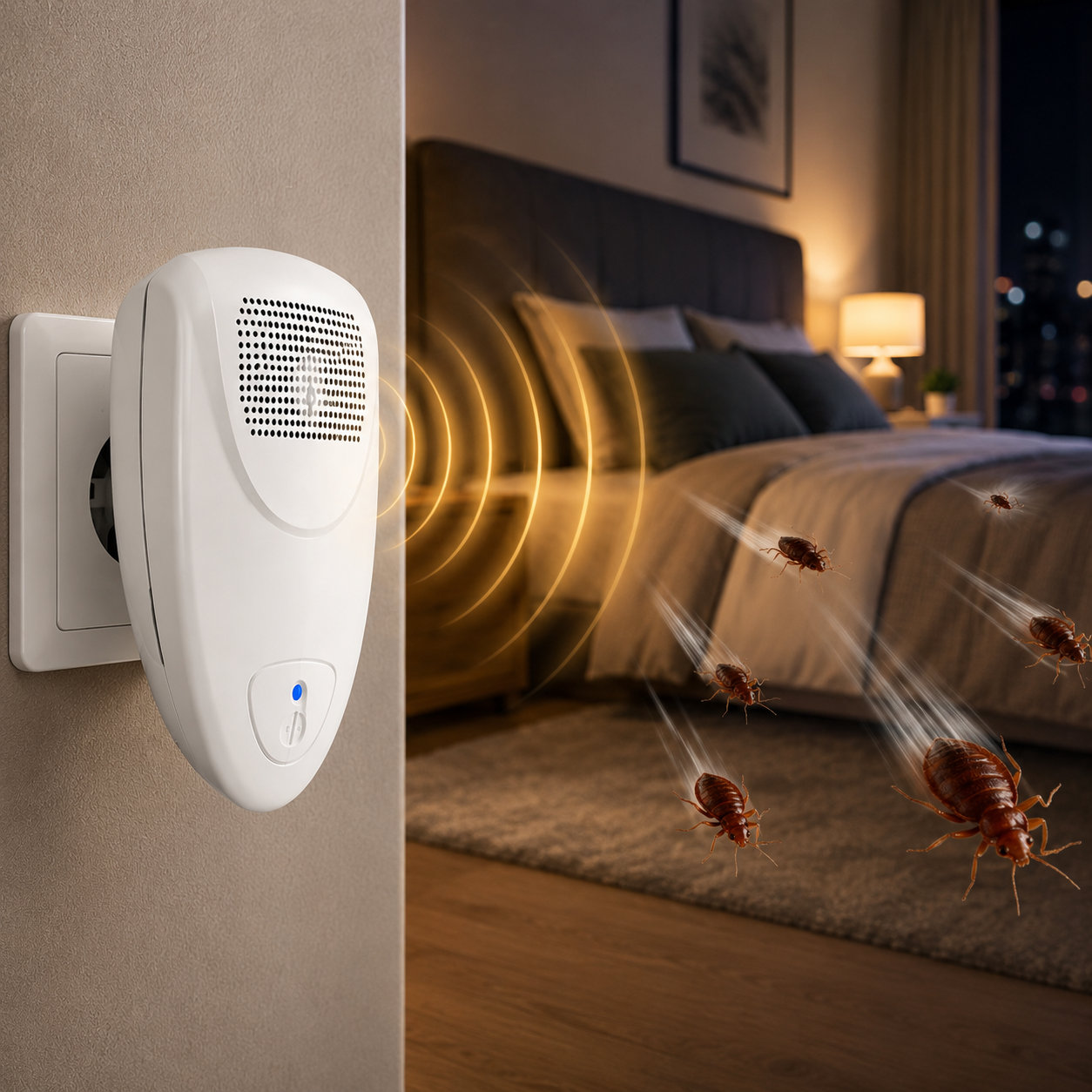 BUGBARRIER – Repellente Ultrasonico per Cimici da Letto per una Protezione Sicura della Casa