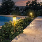 FLAMEGLOW – Luci LED in Bambù Solari per Atmosfera Esterni