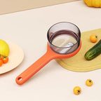 Coltello Sbucciatore a Doppia Faccia in Acciaio Inossidabile con Scatola di Conservazione