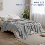 CLOUDSOFT - Coperta in Cotone Ultra-Morbido per Comfort Traspirante Quotidiano