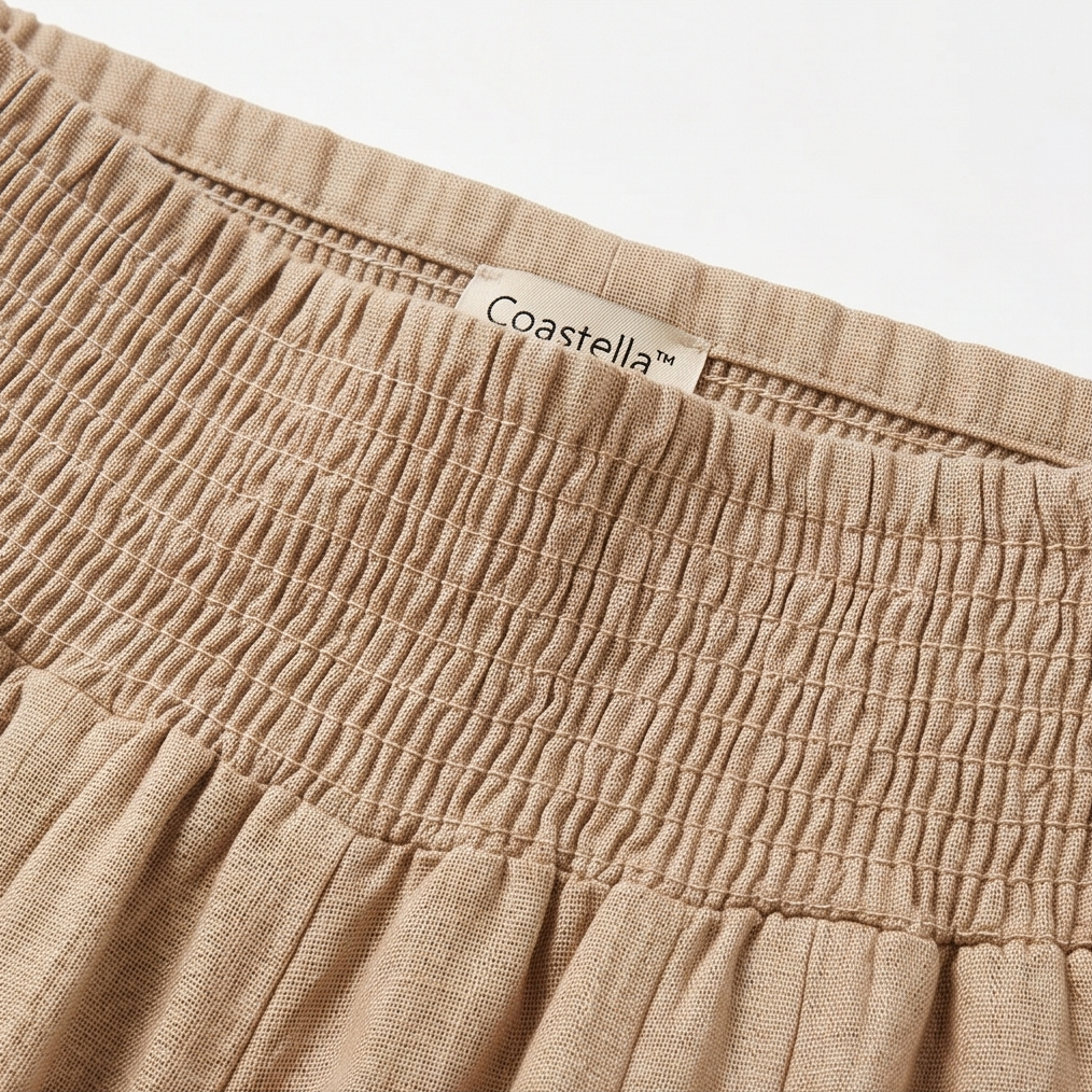 Coastella – Pantaloni Culotte a Vita Arricciata per Donna
