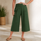 Coastella – Pantaloni Culotte a Vita Arricciata per Donna